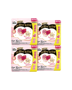 Kotex [Effective Bacterial Barrier] Soft Comfort Overnight Pants XL 16pcs (120-180lbs) Panty-Type Sanitary Pants for Peaceful Sleep