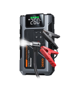 Newsmy [3C Certified] M5 Car Emergency Jump Starter with Air Compressor, Portable Power Bank, 10000mAh Battery Booster for 2.0T+ Vehicles, Tire Inflator with Pressure Detection