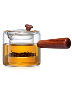 Memory Pot Tea Infuser Glass Teapot with Side Handle, Dedicated Electric Stove Kettle, Single-Person Tea Set with Tea-Water Separation