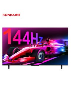 Konka TV 65E8AES 65-inch 2+32GB 144Hz Eye Protection 4K Ultra HD Full-Screen Smart Voice Flat Panel TV, Energy Efficiency Class 1