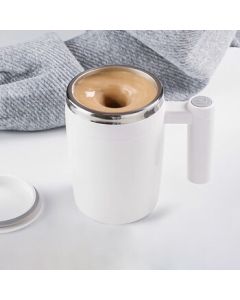 HomeComfort Auto Stirring Cup Rechargeable Rotating Mug Electric Coffee Cup for Home and Office Shaker Cup 400ml