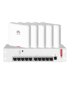 Huawei Whole-House WiFi6 Kit Wireless Gigabit Router 4-Port POE Switch + 4 Dual-Network Port 86 Panel AP Dual-Band 1800M Enterprise-Grade Home Signal Wall-Penetrating King Solar Gold