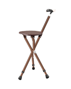 Shanxingzhe Elderly Walking Stick Chair with Seat, Three-Legged Cane Stool, Foldable Seat, Outdoor Tripod Stool, Mobility Aid SW-B30