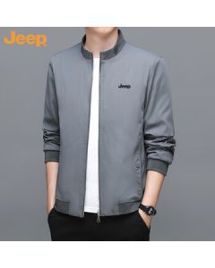 JEEP Men's Jacket, New Spring/Autumn Style Hooded Breathable Oversize Versatile Casual Loose Comfortable Men's Jacket