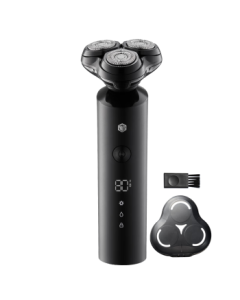 JingDong Smart Digital Display Triple Head Electric Shaver Portable Version - Long Battery Life Travel Electric Razor, Rotary Washable Men's Gift