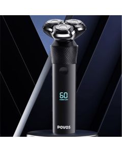 POVOS Electric Shaver for Men, Portable USB Rechargeable Shaver PQ8607