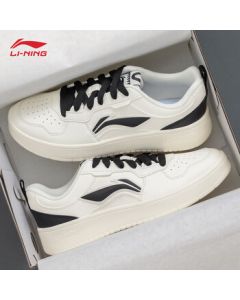 Li Ning Men's Casual Sneakers - Chunyun Low-Top Breathable Comfortable Shoes for Men, Black & White