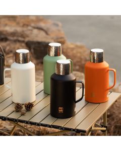 Master Simmer Freedom Dreamer Outdoor Tea Thermos H2000W Obsidian Black/Pearl White/Persimmon Orange/Mugwort Green