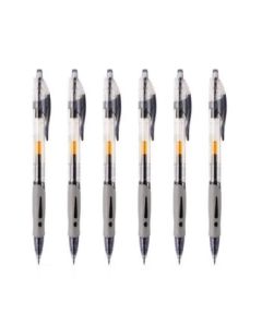M&G Stationery GP1008 Black Gel Pen, Click-Type Bullet Tip Sign Pen, Office Writing Pen 0.5mm, 12pcs/Box, 1 Box