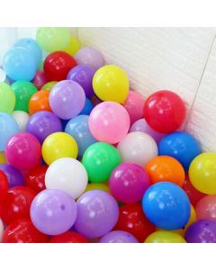 Zhongaoda Colorful Birthday Balloons Christmas Decorations Kids Balloons for Confession, Proposal, Wedding, Party, Opening Ceremony, Scene Decoration with Air Pump, Mixed Colors (100 Pieces)