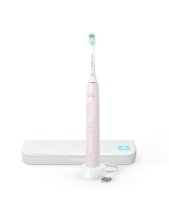 PHILIPS Electric Toothbrush for Adults - Birthday Gift for Couples, Boyfriend & Girlfriend, Gum Care Series, 3 Modes, 7x Plaque Removal, Pink HX3697/21