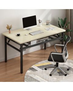 Quanpinwu Foldable Desk Computer Table Study Writing Desk Office Spring Table Long Desk