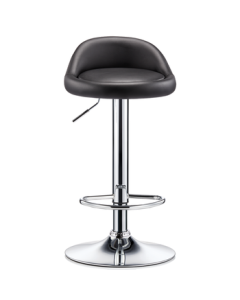 Huakai Star Bar Stool Adjustable Height Bar Stool with Backrest Bank Enterprise Reception Chair for Home Use HK109 Black