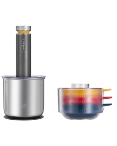 Donlim Electric Meat Grinder, Multi-Functional Food Processor with Stainless Steel Bowls, Chopper, Blender, and Garlic Peeler for Home Use, Model DL-5028 (Stainless Steel Version)