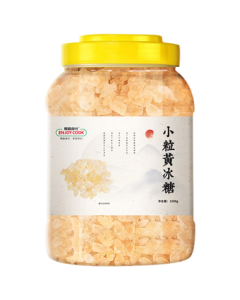 E-Chef Era Small-Grained Yellow Rock Sugar 3lb Bucket - Old Rock Sugar for Soup, Beverages, Sweet Porridge, Wine Brewing, and Seasoning, Small Grains for Easy Dissolving