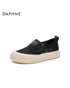 Daphne Lace Mesh Women's Summer New Breathable Casual Loafers 4025101315 Black 35