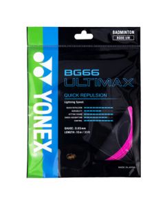 YONEX Badminton String High Elasticity Competition Training Precision Control Sound Performance BG66UM-705 Light Pink