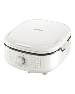 SUPOR Electric Pancake Maker, Detachable Top & Bottom Plates, Multi-functional for Steaming, Hot Pot, Stir-frying, Pancakes, Sandwiches, 75mm Deepened Pan, Adjustable Heat, Breakfast Maker JT2828R864