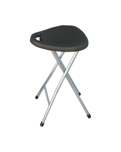 ShuaiLi Folding Stool, Household Plastic Outdoor Small Fishing Chair Stool, Training Conference Portable Stool, Black SL1632D2