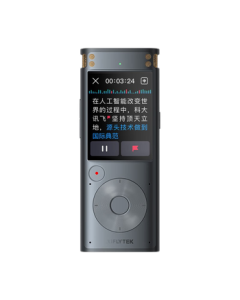 iFLYTEK Smart Voice Recorder SR302TPro 32GB Memory Starry Gray - Professional Recording, HD Noise Reduction, Offline Real-time Transcription, 360° Sound Pickup, Free Transcription