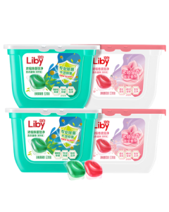 Liby Laundry Detergent Pods 208 Pcs, Antibacterial & Stain Removal, Concentrated Liquid Detergent, Fast Dissolving & Quick Wash