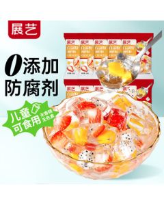 Zhan Yi Baking Ingredient White Jelly Powder 500g (50g*10 bags) Grass Jelly, Ice Jelly, Qing Bu Liang, Konjac Jelly Drops, Children's Jelly Powder