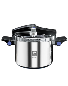 Kangbache Pressure Cooker 304 Stainless Steel Home Use Explosion-Proof Standable Lid Universal for Induction Cooker and Gas Stove 7.5L