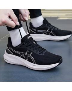 ASICS Men's Running Shoes GEL-KINJO 2 Cushioned Comfort Breathable Low-Top Casual Sneakers Black White 40