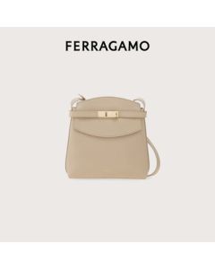 Ferragamo Women's Beige Shoulder Bag 0780663 Gift for Girlfriend