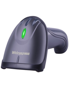 Weirong J7W Wireless Barcode Scanner Laser Barcode Reader Scanning Gun for Supermarkets and Express Delivery