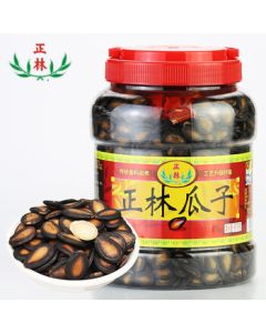 Zhenglin 3A Black Melon Seeds 818g/Tub Five-Spice Large Kernel Gift Tub Nut Snack (Shell Cracker Included)