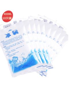 Bailing Baili 400ML Water-Filled Ice Bags, Outdoor Food & Seafood Cooling Ice Packs, Pack of 10