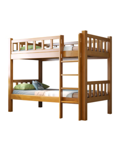 HANAXE Solid Wood Bunk Bed Double Decker Bed Student Dormitory Bed Apartment Loft Bed Guesthouse Double Bed 2000*1200mm