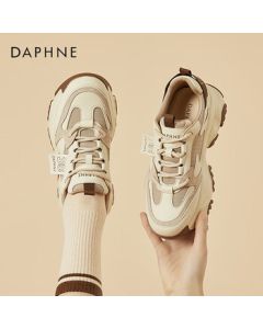 Daphne Women's Casual Shoes Fashion Versatile Patchwork Sneakers Dad Shoes 4023101179 Mica Color 39