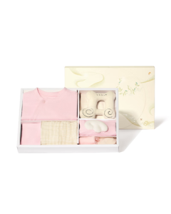 babycare Newborn Gift Set - Baby Clothes, First Birthday Essentials for Newborns, Bubble Pink, 66cm