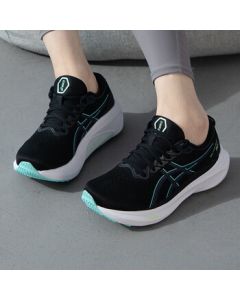 ASICS Women's All-Season Running Shoes 1012B357-005 Black/Blue 37.5