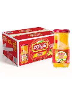 Huanlejia Mixed Fruit in Syrup Canned Fruit 256g*12, Mid-Autumn Festival Gift Box, Snack