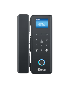 Comet Glass Door Fingerprint Smart Electronic Password Lock for Office Glass Doors, No Drilling Required, Wireless Setup, Mini Program Unlocking, Includes Emergency Keys COM-168 with Installation Service