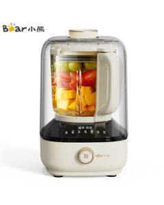 Bear Low-Noise Blender, Home Mini Soymilk Maker, Noise Reduction, One-Button Cleaning, Multi-Functional Food Processor and Juicer, 55dB Quiet Operation PBJ-B06K8 1L