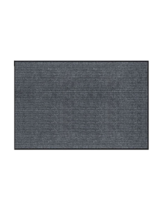 Jushiyi Double Stripes Non-Slip Rug, Thickened Wear-Resistant Water-Absorbent Carpet, Trimmable for Stairs, Hallway, Elevator - Double Stripes Grey 80*120cm