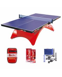 DHS TCH-Rainbow Professional Competition Table Tennis Table (Includes Premium Net Set, Paddles, and Balls)