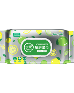 Cherish Kitchen Cleaning Wipes - 70-Pack Grease-Removing Wipes for Range Hoods and Stovetops, Lazy Cleaning Cloth Wet Wipes