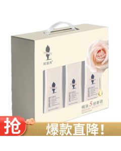 ADOLPH Hair Care Set - Essential Oil Smoothing Kit (800g Shampoo + 500g Conditioner + 500g Body Wash)