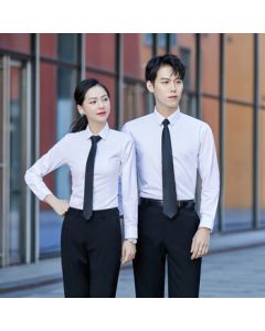 Mania Kangaroo Shirt Unisex Long Sleeve Short Sleeve Professional Dress Shirt Formal White