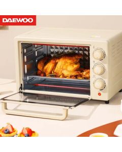 Daewoo (DAEWOO) Electric Oven for Home Use, Multi-functional Baking Oven for Cakes, 20L Capacity Oven DY-KX1801 Upgraded Version, Hazelnut Brown, 20L