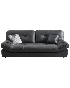 QuanU Home Tech Fabric Sofa, Small Space Living Room Straight-Line Three-Seater Cloud Sofa for Bedroom