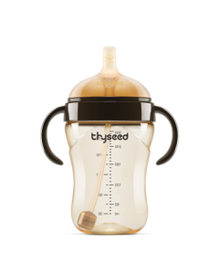 Shixi Baby Sippy Cup for 7+ Months, Duck Bill PPSU Water Bottle with Gravity Ball, Children's Straw Cup, 300ml