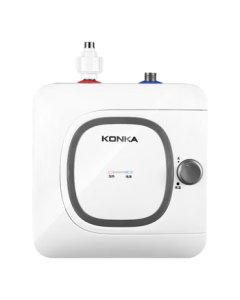KONKA Mini Water Heater 6L Storage-Type Electric Water Heater for Home, 1500W Fast Heating Compact Under-Sink Kitchen Water Heater with Top Outlet DSZF-KW01