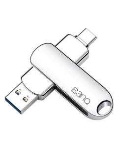 banq 128GB Type-C USB3.2 Gen1 Dual-Port Flash Drive C91 High-Speed for Smartphones & Computers - Compatible with Android, Apple iPad, Laptops - Large Capacity Storage Device