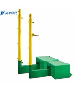 Motion Partner Multi-Purpose Badminton Tennis Volleyball Net Stand - Adjustable & Portable Indoor/Outdoor Professional Volleyball Post